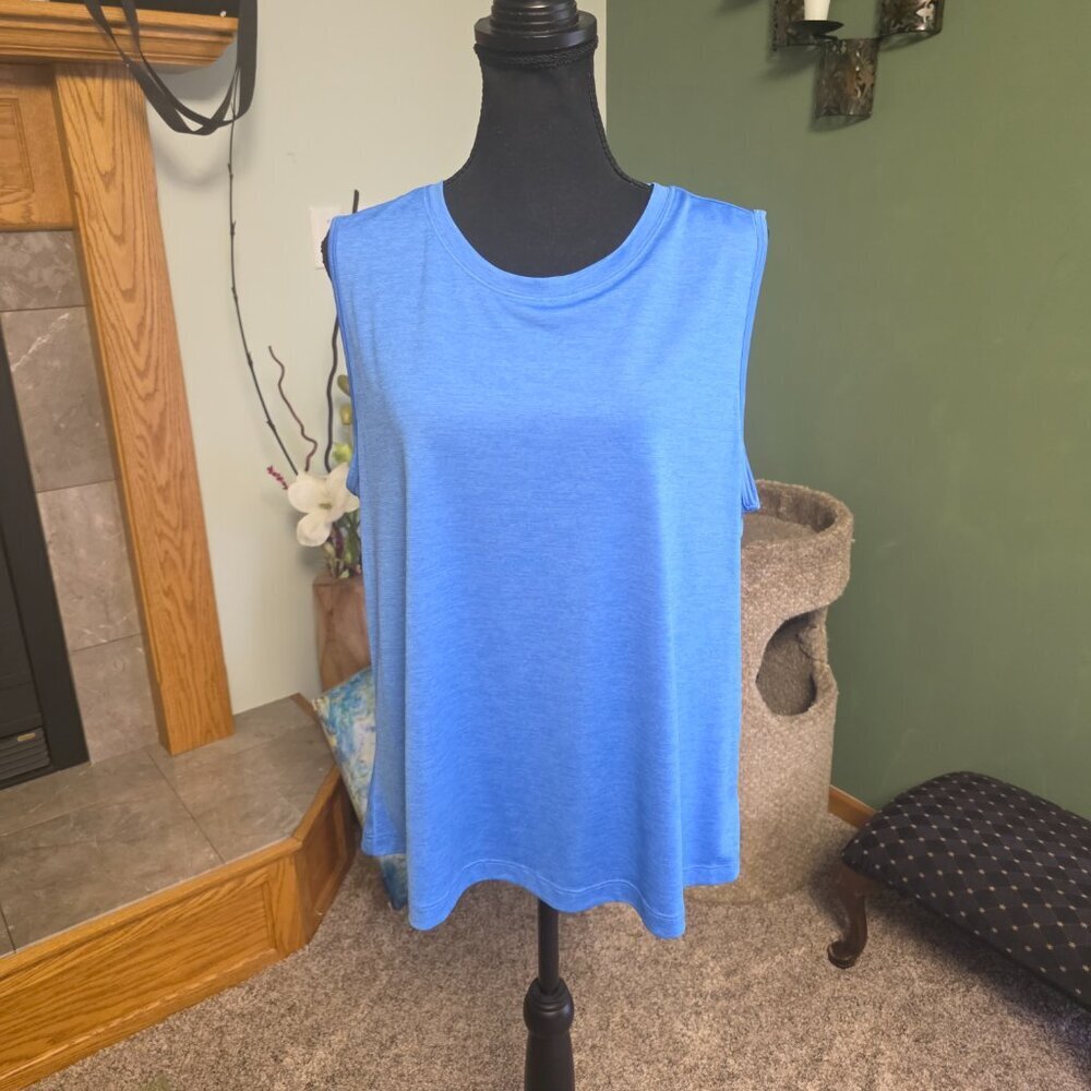 AVIA Women’s Periwinkle Tank Top Workout Activewear Top, Size XL